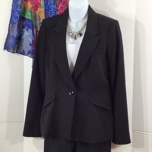 WHBM black one button blazer 10